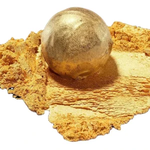 Food Grade Pearl Pigment Edible Golden Shimmer Dust for Desserts, Chocolates and Sprinkles