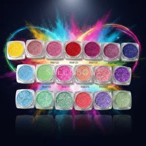 For Chameleon Pigment Powder Glitter Mica Colorshift Iron Oxide Inorganic Pigment Plastic & Rubber