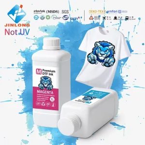 Free Sample DTF Pigment Ink White & CMYK 1L Bottle Ink for Inkjet Film Transfer Printers 35.3oz Bottle