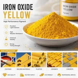 Free Sample Iron Oxide Yellow Pigment 313 920 Pigment for Construction Colorant Support OEM