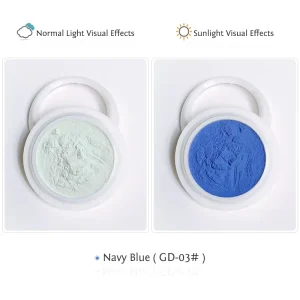 GD Series Photochromic Nail Powder Sun Activated Pigment for Manicure Styles