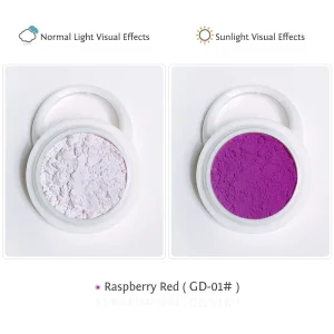 GD Series Photochromic Pigment Sun Activated Color Changing Powder for Nail Art