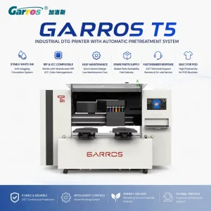 Garros T5 Digital Textile Printer Wet Print No Pre treatment Liquid Direct to Fabric Printing Machine