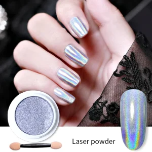 Gel Polish 5-Color Mirror Chrome Nail Pigment Powder