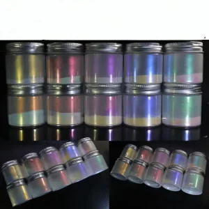 Ghost Rainbow Pearl Car Paint Pigment Powder Interference Iridescent Pearl Pigment Powder