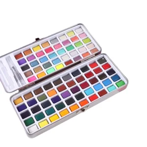 Giorgione 100 Color Solid Watercolor Paint Set for Beginners Pigment on Paper or Canvas