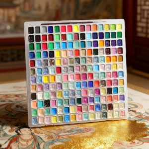 Giorgione 12 Colors Forbidden City Warm Tone Solid Watercolor Pigment Sets For Customized Service In Stock Bulk Paints