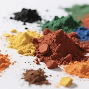 Glass Pigment Yellow Iron Oxide 313 Black Iron Oxide 318 Color Powder Pigment for Glass