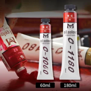 Glitter Art Professional 60ml 180ml Colorful 64 Colors Oil Paint Oil Color Paint for Artists Beginners
