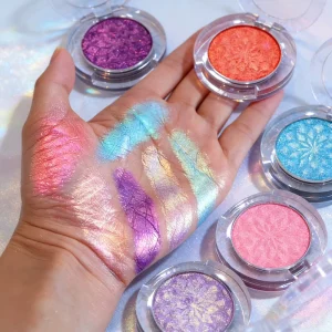 Glitter Chameleon Eyeshadow Single Pressed Powder Intense Duochrome Shift Eyeshadow Long Lasting Vegan Friendly Eyeshadow