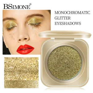Glitter Eyeshadow Single Pan Multi Use High Pigment Shimmer Full Face 4 Shades OEM ODM Private Label Customized Logo