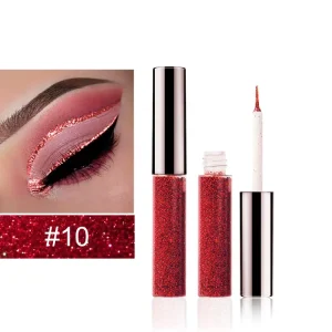 Glitter Metallic Liquid Eyeliner Waterproof Shimmer Eyeshadow