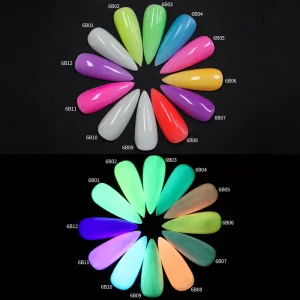 Glow-in-the-Dark Cosmetic Eyeshadow and Nail Pigment Powder