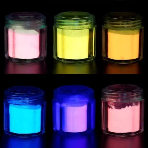 Glowing Powder Glow in the Dark Colorful Cosmetic Grade Luminous Powder Fluorescent Pigment