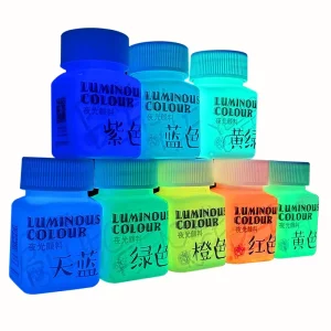 Glowing in the Dark Pigments Acrylic Pigments Fluorescent Pigments for DIY Textiles