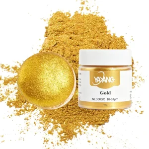 Gold HALAL Kosher E171 Free Fine Edible Pearlescent Mica Based Pigment Food Grdae Glitter Edible Luster Dust for Cake & Drinks