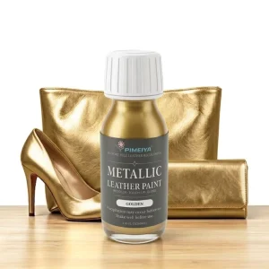 Golden Metallic Water-Based Leather Paint for Shoes Bags and Belts