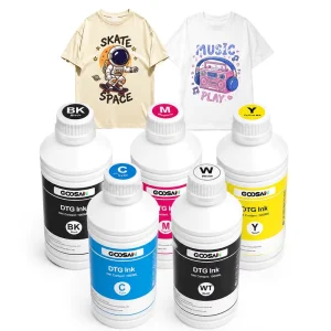 Goosam Factory Water Based Digital Textile Printing DTG Ink for Kyocera Ricoh G5 G6 Gh2220 Printhead