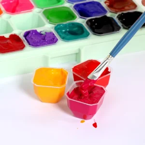 Gouache Paint Set 24 Colors 30ml Jelly Cup Design