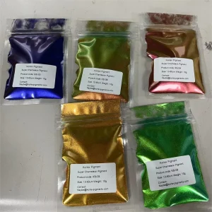 Green Black Red Chameleon Pigment Powder, Color Shift Mica Effect for Car Paint, Cosmetics, and Nail Polish