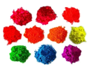 Green Blue Yellow Neon Powder Loose Mica Fluorescent Pigment Colour Powder Pigment Nail Polish Automotive Paint