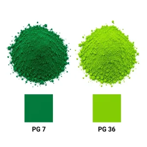 Green Pigment Powder PG7 PG36 Phthalocyanine Green for PVC EVA Rubber and Plastic Footwear
