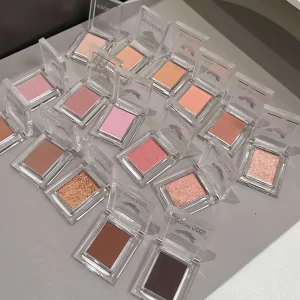 HERORANGE~ Charming Monochrome Eyeshadow Low Saturation Pearlescent Matte Fine Glitter Sparkling Base Shade Makeup For Women