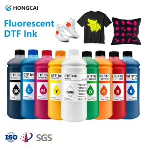HONGCAI Dtf White Fluorescent Ink for Digital Printing Specialized Fluorescent Ink for Heat Transfer Film