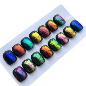 HT-S Aurora Effect Acrylic Ice Transparent Aurora Mirror Nail Powder Pearlescent Iridescent Glitter Chrome
