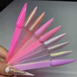 Hanyinails Professional Nail Art Manicure Set Bulk Acrylic Nail Pigment Powder with Liquid Monomer