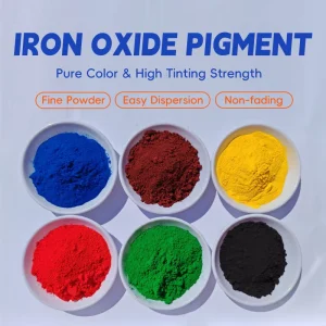 Heat Stable No Bleaching MSDS Provided Super Fine Granule Rubber Coloring Filler for Artificial Stone Iron Oxide Pigments