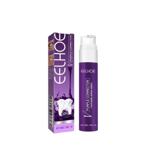Herbal Fluoride Free Fresh Mint Purple Teeth Color Corrector for Yellow Stains