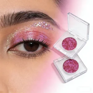 High Chameleon Duochrome Shimmer Eyeshadow Palette Long Wearing Waterproof Metallic Single Color Powder Eye Shadow Private Label