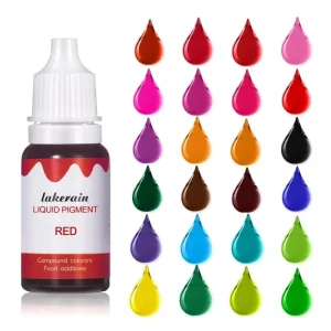 High Color Lip Gloss Pigment DIY Lip Gloss Raw Material Vegan 24 Color Liquid Pigment for Lipgloss Base