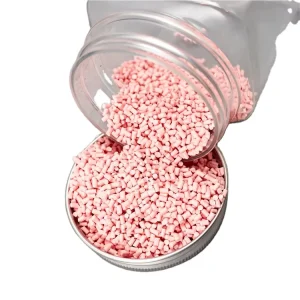 High-Concentration Pink Plastic Color Masterbatch Granules Food Grade PET for Cosmetic Bottles