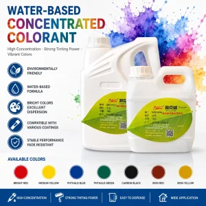 High Concentration Water Based Colorant Low VOC Aqueous Pigment Paste for Polyurethane Floor Coating Latex Paint Wood Varnish
