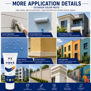 High Concentration Water Based Pigment Paste Strong Tinting Colorant for Latex Paint and Coatings