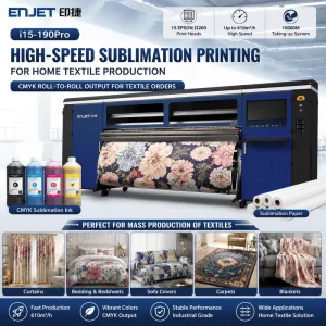 High Definition 1900mm Sublimation Printer Full Color Uniform Transfer Flag Banner Plant 1900mm Sublimation Printer