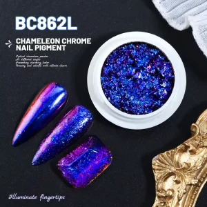 High Gloss BC62L Chameleon Flake Metallic Finish Color Shifting Pigment Powder Eco Friendly Non Toxic for Car Coating Phone Case