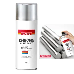 High-Gloss Silver Mirror-Effect Chrome Spray Paint