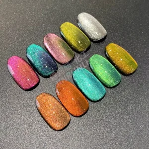 High Performance Gel Nail Art Cat Eye Magnetic Nail Pigment Powder Light Color Magnetic Pigment Nail Polish Pigment