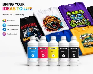 High Performance Textile Pigment Ink for DTG Printer Similar As for Dupont DTG Ink for Epson DX4 DX5 DX7 5113 4720 Head Printers