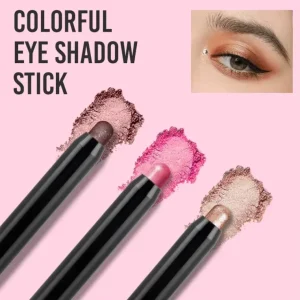 High Pigment Brown Makeup Pen Crayon Lipstick Eyeshadow Blusher Highlighter Metallic Shimmer Finish for Dark Skin Tone