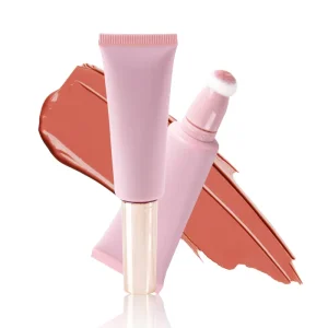 High-Pigment Cream Blush with Twist Cap and Sponge Head Tube Matte Finish