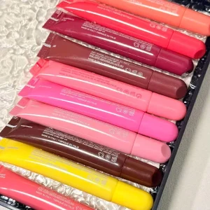 High Pigment Liquid Lip Gloss Long Lasting Water Glow Lip Glaze Peptide Lipstick for Daily Use