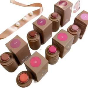High Pigment Long Lasting Multi Colors Cream Blush in Monochromatic Cheek Makeup Natural Finish Waterproof Mineral