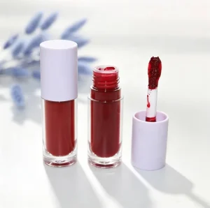 High Pigment Matte Liquid Lipstick Custom Logo Lipgloss with Private Label in Red Nude Black Waterproof Lip Gloss