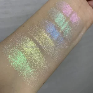 High Pigment Metallic Powder Eyeshadow Pan Glitter Makeup Cosmetic Pressed Single Eyeshadow Pans Custom Your Own Brand