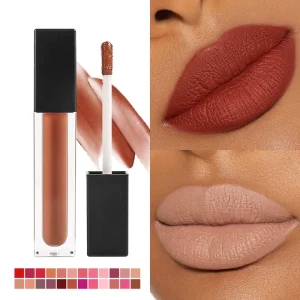 High Pigment Mineral Velvet Matte Liquid Lipstick, Non-Sticky, Waterproof, Kissproof, Vegan, Long-Lasting
