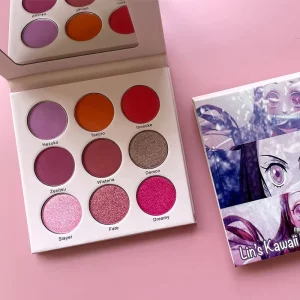 High-Pigment Nude Matte and Glitter Eyeshadow Palette